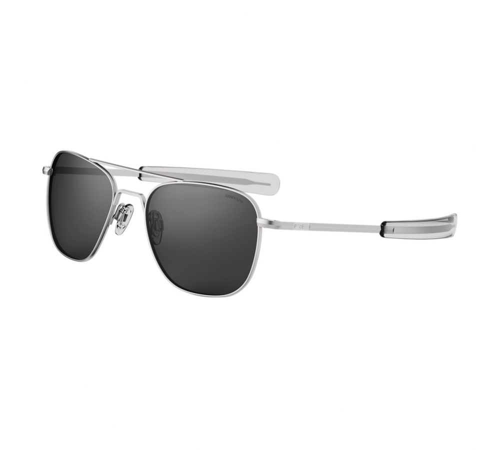 Randolph Aviator - Matte Chrome | American Gray (Polarized)