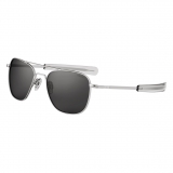 Randolph Aviator - Matte Chrome | American Gray (Polarized)