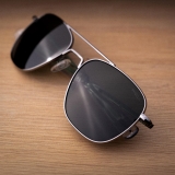 Randolph Aviator - Matte Chrome | American Gray (Polarized)