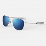 Aviator - Matte Chrome | Atlantic Blue
