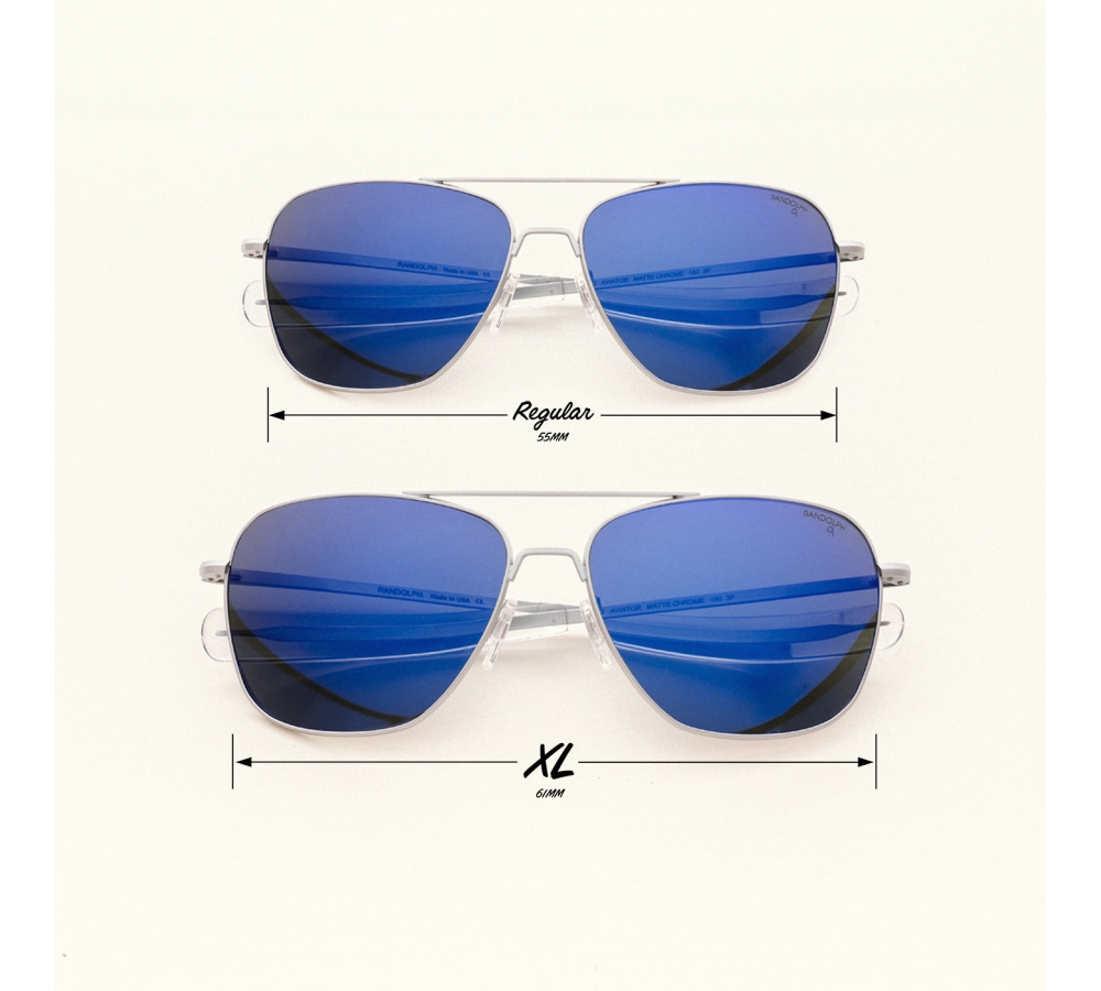 Aviator - Matte Chrome | Atlantic Blue