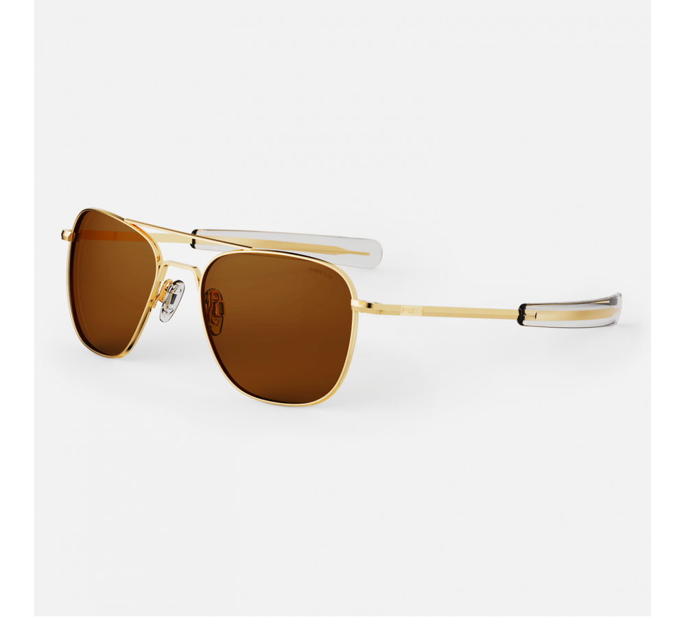 Randolph Aviator - 23k Gold | American Tan