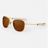 Randolph Aviator - 23k Gold | American Tan