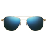 Randolph Aviator - 23k Gold | Cobalt (Polarized)