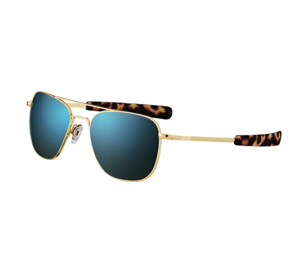 Randolph Aviator - 23k Gold | Cobalt (Polarized)