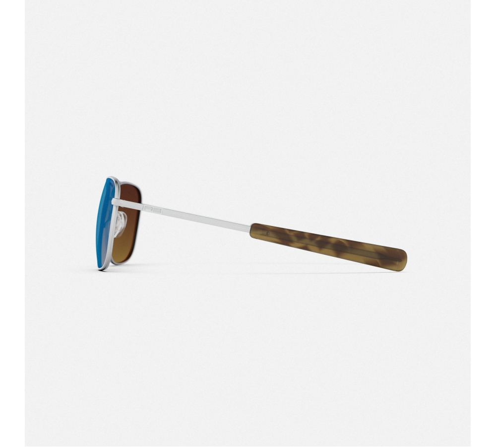 Randolph Aviator - Matte Chrome | Northern Lights (Polarized)