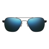 Очки Randolph Aviator - Matte Black | Cobalt (Polarized)