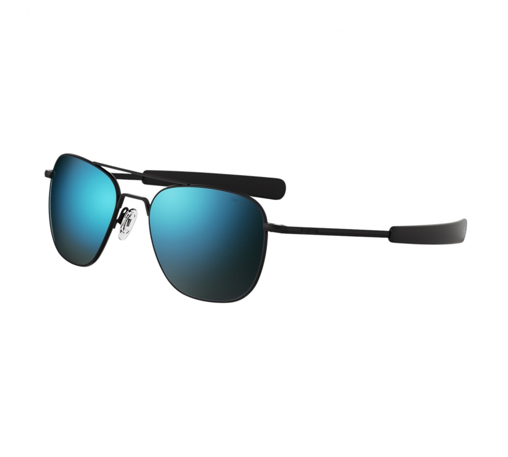 Очки Randolph Aviator - Matte Black | Cobalt (Polarized)