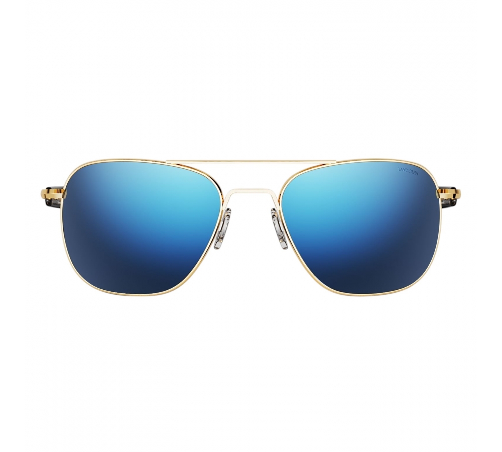 Randolph Aviator - 23k Gold | Atlantic Blue (Polarized)
