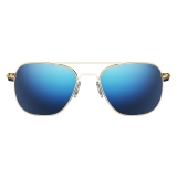 Randolph Aviator - 23k Gold | Atlantic Blue (Polarized)