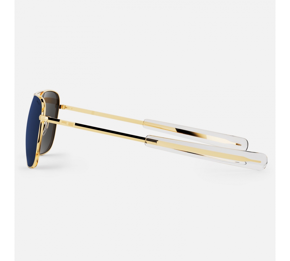 Randolph Aviator - 23k Gold | Atlantic Blue (Polarized)
