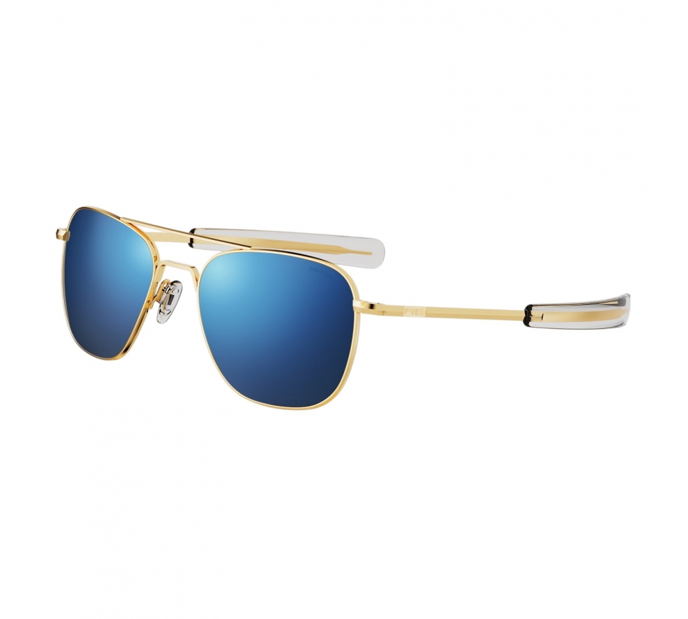 Randolph Aviator - 23k Gold | Atlantic Blue (Polarized)