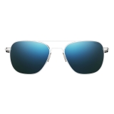Randolph Aviator - 23k White Gold | Cobalt (Polarized)