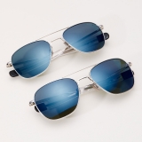 Randolph Aviator - 23k White Gold | Cobalt (Polarized)