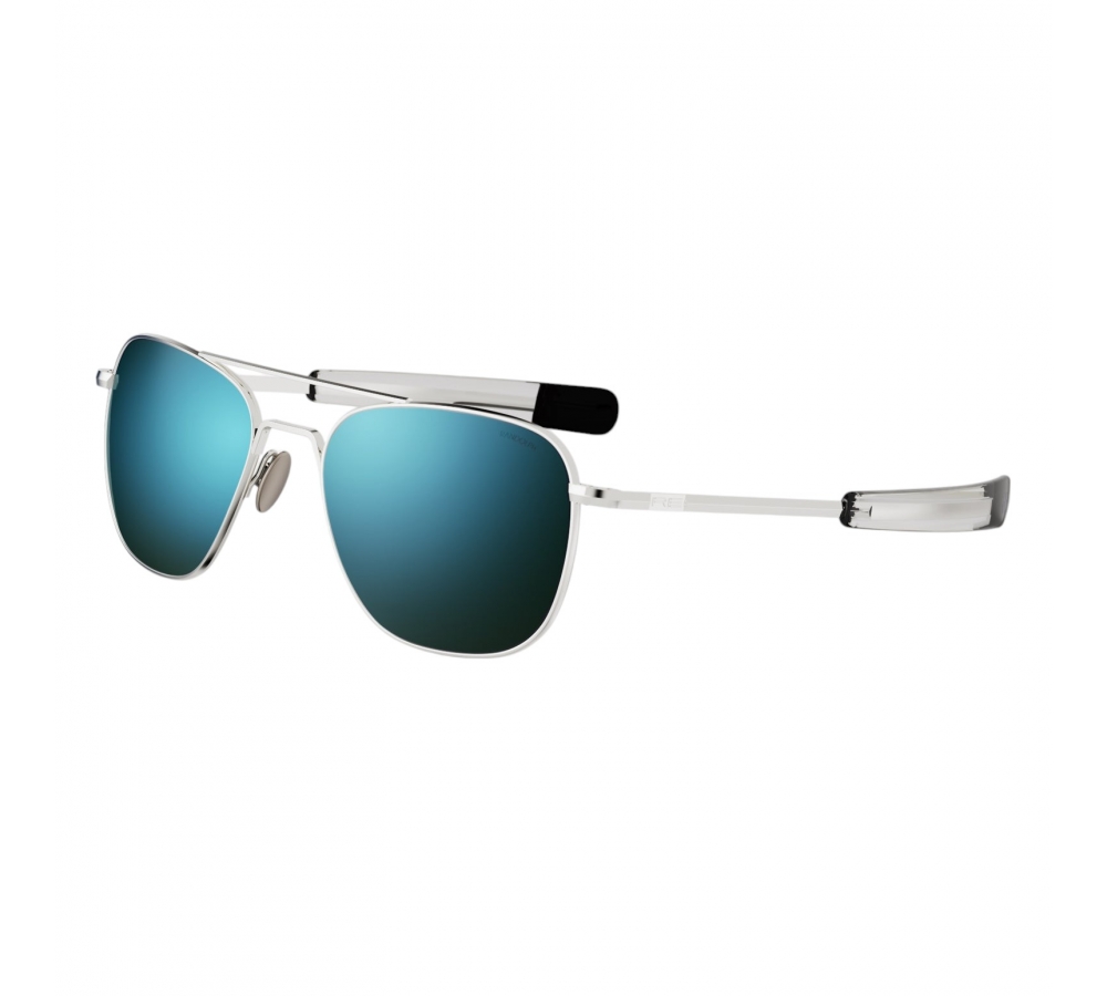Randolph Aviator - 23k White Gold | Cobalt (Polarized)