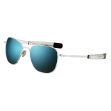 Randolph Aviator - 23k White Gold | Cobalt (Polarized)