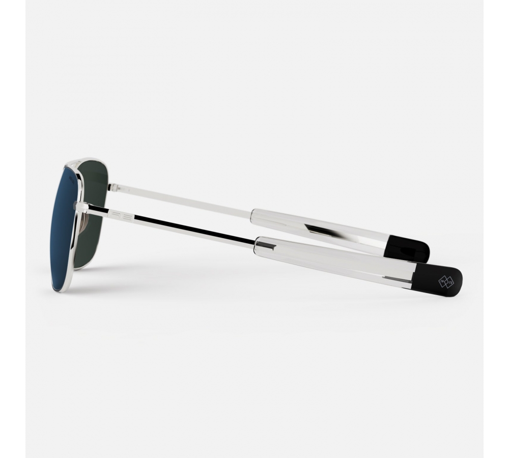 Randolph Aviator - 23k White Gold | Cobalt (Polarized)