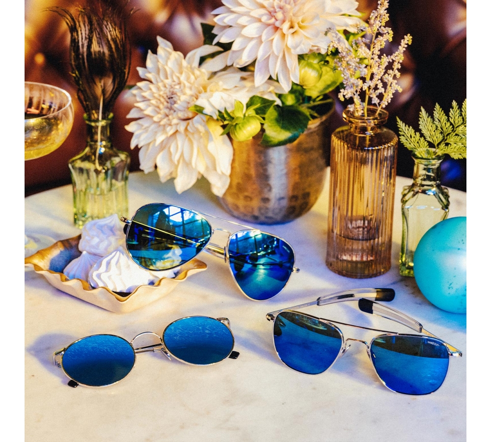Randolph Aviator - 23k White Gold | Cobalt (Polarized)