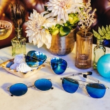 Randolph Aviator - 23k White Gold | Cobalt (Polarized)