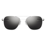 Randolph Aviator - Military Special Edition - Matte Chrome (Polarized)