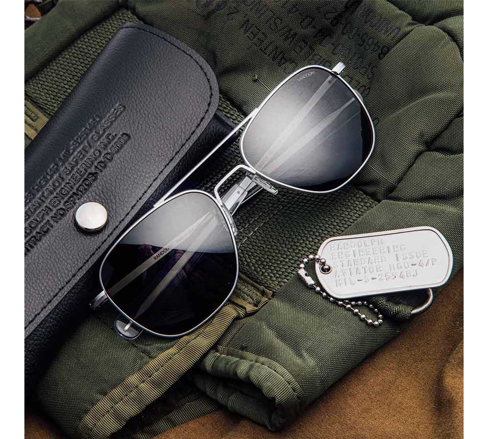 Randolph Aviator - Military Special Edition - Matte Chrome (Polarized)