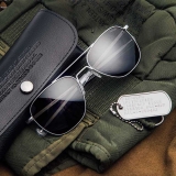 Randolph Aviator - Military Special Edition - Matte Chrome (Polarized)