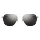 Randolph Aviator - Military Special Edition - Matte Chrome (Polarized)