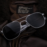 Randolph Aviator - Military Special Edition - Matte Chrome (Polarized)