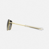 Randolph Aviator - 23k Gold | Coastal Gray