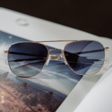 Randolph Aviator - 23k Gold | Slate