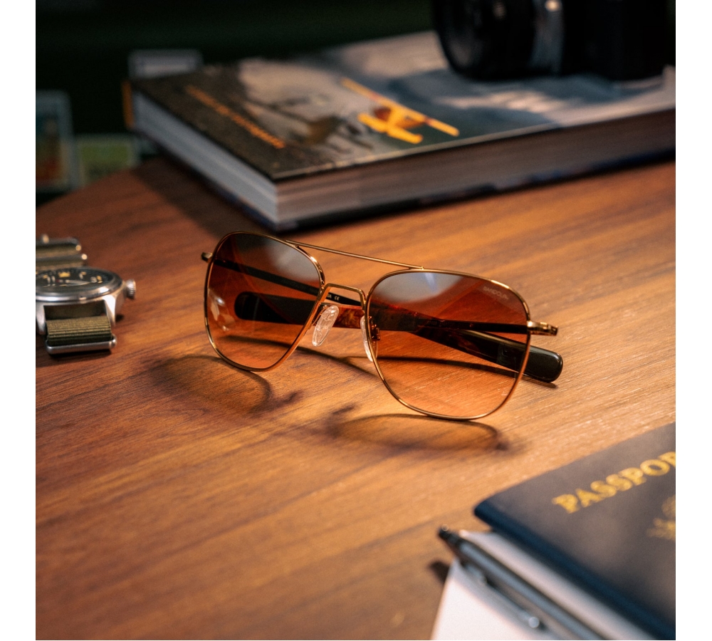 Randolph Aviator - 22k Chocolate Gold | Cape Sand