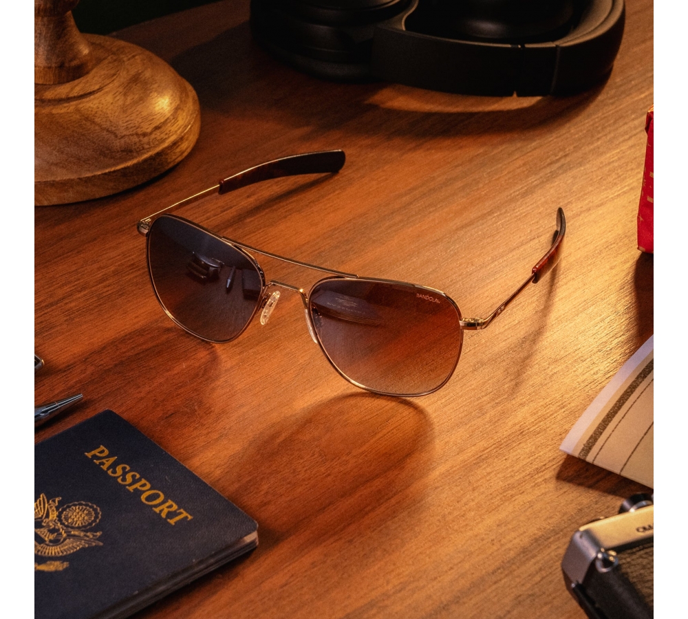Randolph Aviator - 22k Chocolate Gold | Cape Sand
