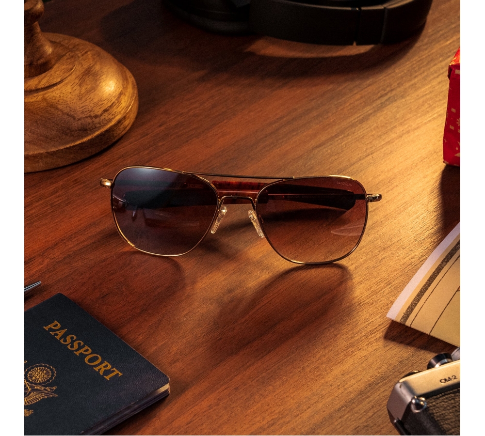 Randolph Aviator - 22k Chocolate Gold | Cape Sand