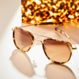 Randolph Aviator Fusion - 22k Rose Gold | Rose Tortoise Inlay | Rose Gold (Polarized)
