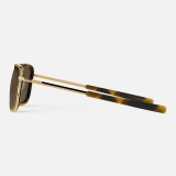 Randolph Aviator Fusion - 23k Gold | Dark Caramel Tortoise Inlay | Cape Sand (Polarized)
