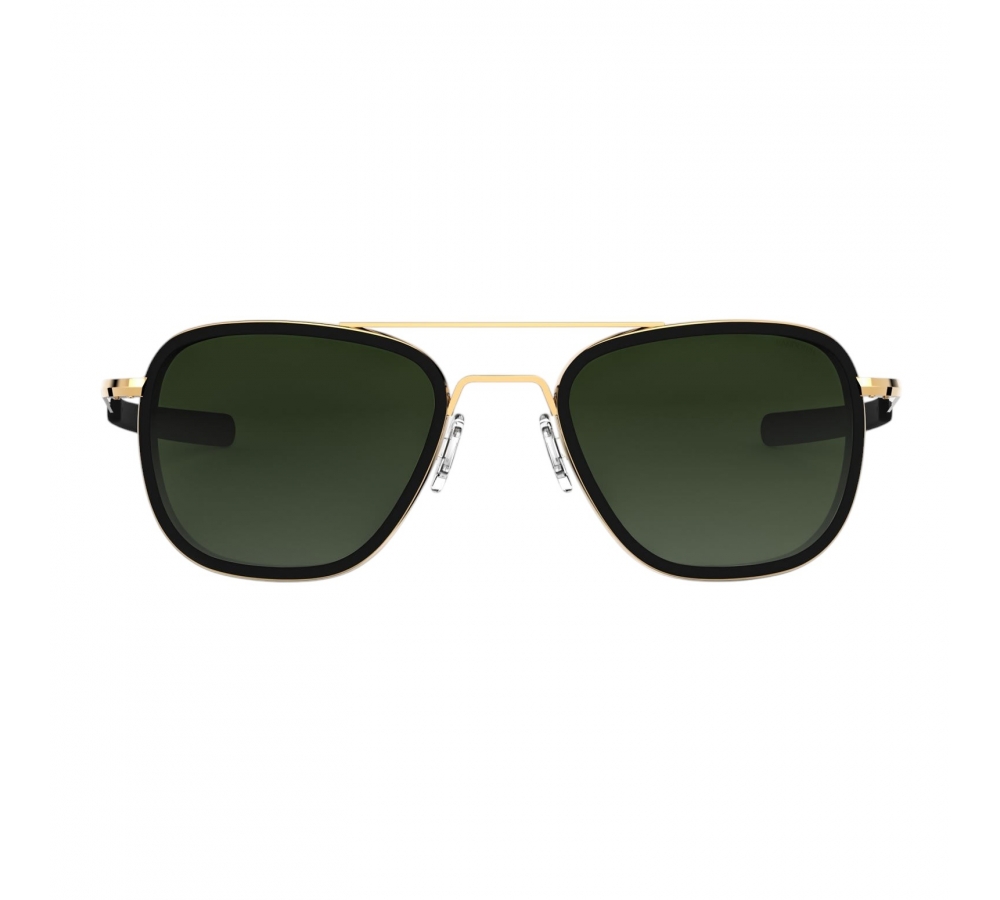 Randolph Aviator Fusion - 23k Gold | Matte Onyx Inlay | Evergreen (Polarized)