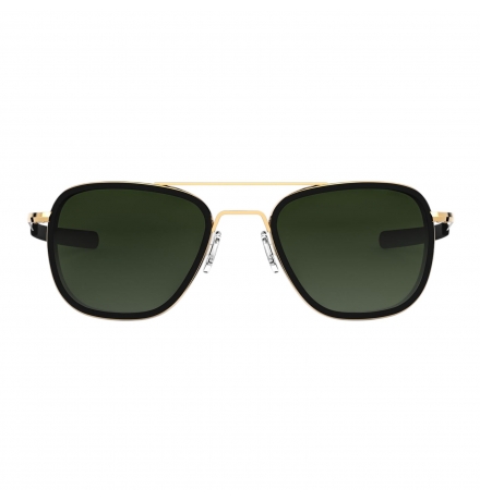 Randolph Aviator Fusion - 23k Gold | Matte Onyx Inlay | Evergreen (Polarized)