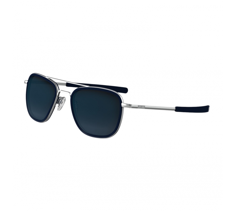 Randolph Aviator Fusion - Matte Chrome | Blue Sapphire Inlay | Slate (Polarized)