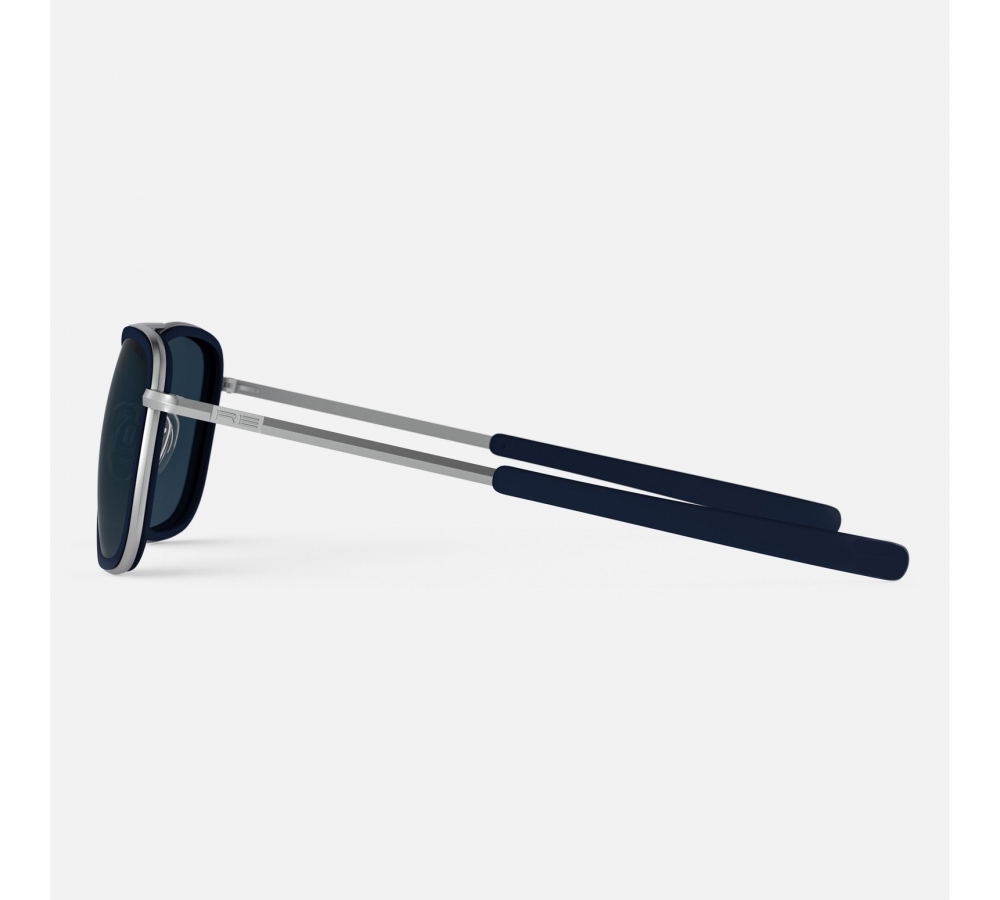 Randolph Aviator Fusion - Matte Chrome | Blue Sapphire Inlay | Slate (Polarized)