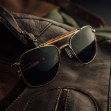 Randolph Aviator II - 23k Gold | American Tan (Polarized)