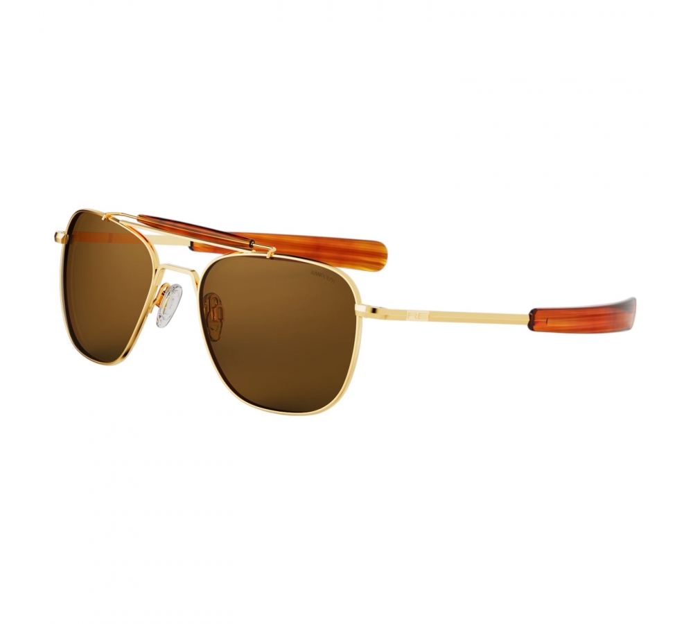 Randolph Aviator II - 23k Gold | American Tan (Polarized)