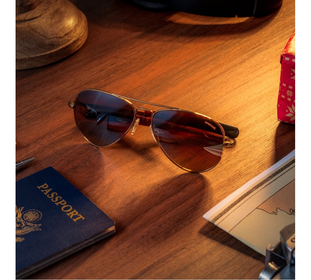 Randolph Concorde - 22k Chocolate Gold | Cape Sand (Polarized)