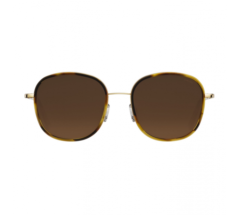 Randolph Elinor Fusion - 23k Gold | Dark Caramel Tortoise Inlay | Cape Sand (Polarized)