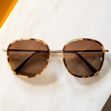 Randolph Elinor Fusion - 23k Gold | Dark Caramel Tortoise Inlay | Cape Sand (Polarized)