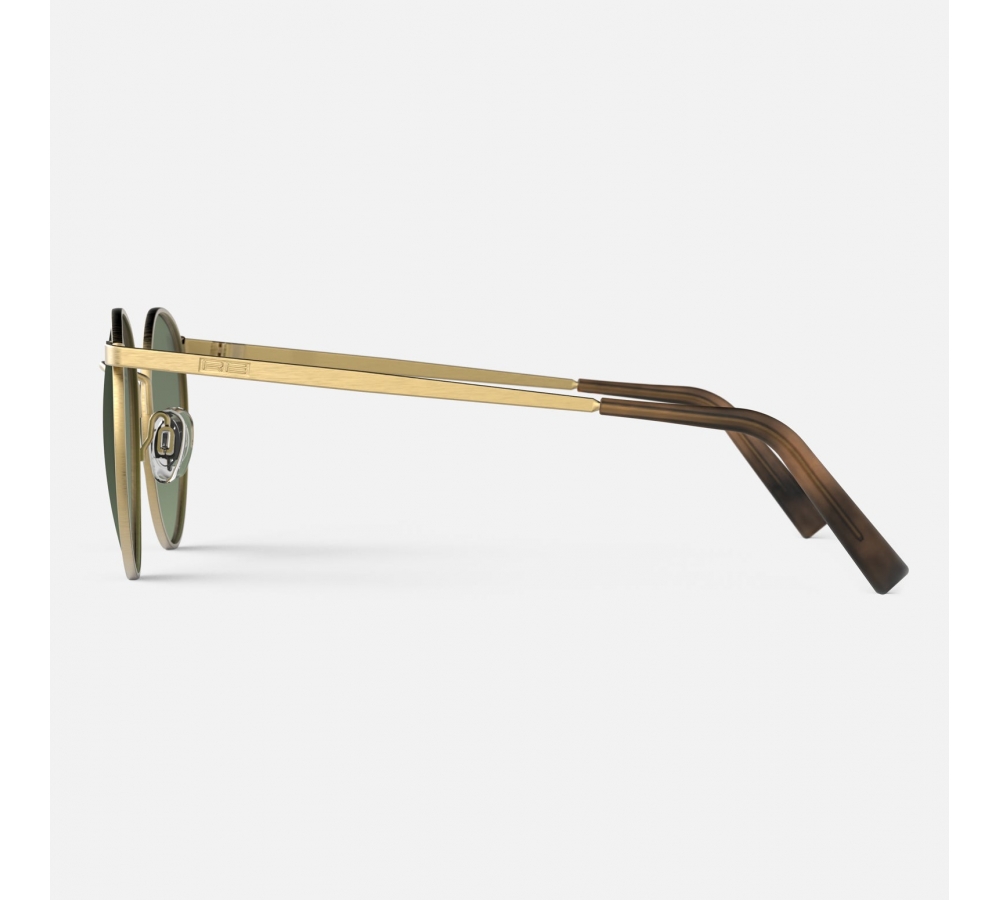 Randolph P3 - 23k Satin Gold | Evergreen (Polarized)