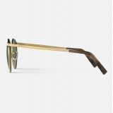 Randolph P3 - 23k Satin Gold | Evergreen (Polarized)