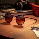 Randolph P3 Fusion - 22k Chocolate Gold | Sierra Inlay | Cape Sand (Polarized)