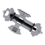 Multitool "SPOKE", 10 funkcji, pręt magnezowy, gwizdek, szary, 101 INC