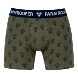 Boxerky "Fallschirmjäger", potisk padáků, zelené, Fostex Garments
