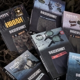 Boxerky "Fallschirmjäger", potisk padáků, zelené, Fostex Garments